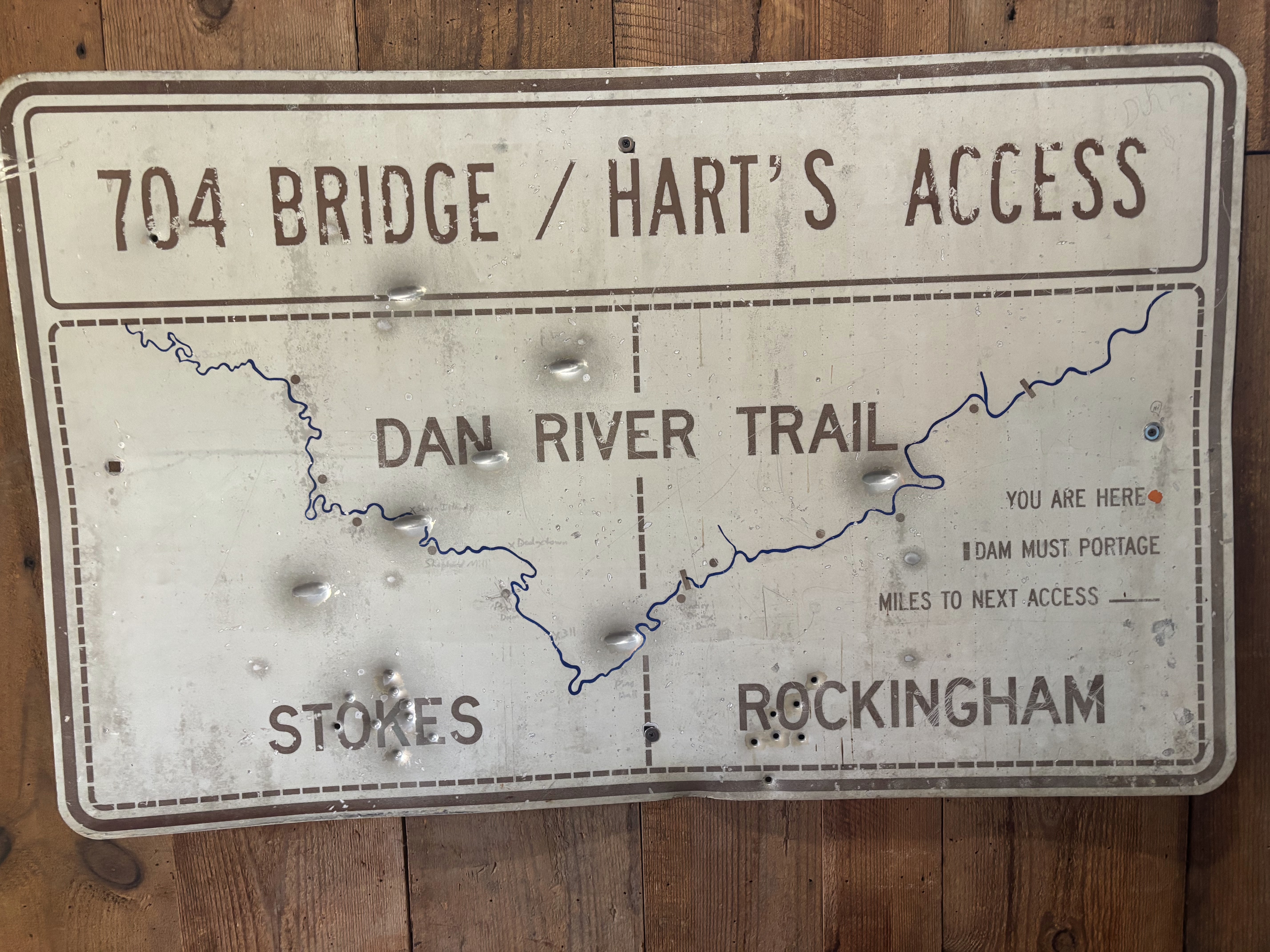 Dan River Sign